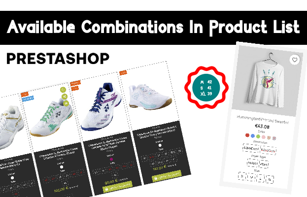 Available Combinations In Product List Prestashop